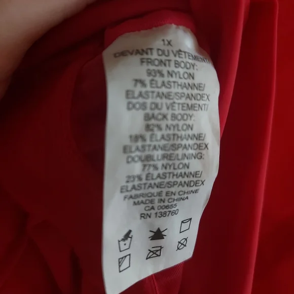 Sea Red Ruffle Keyhole Swim Top - Picture 9 of 9